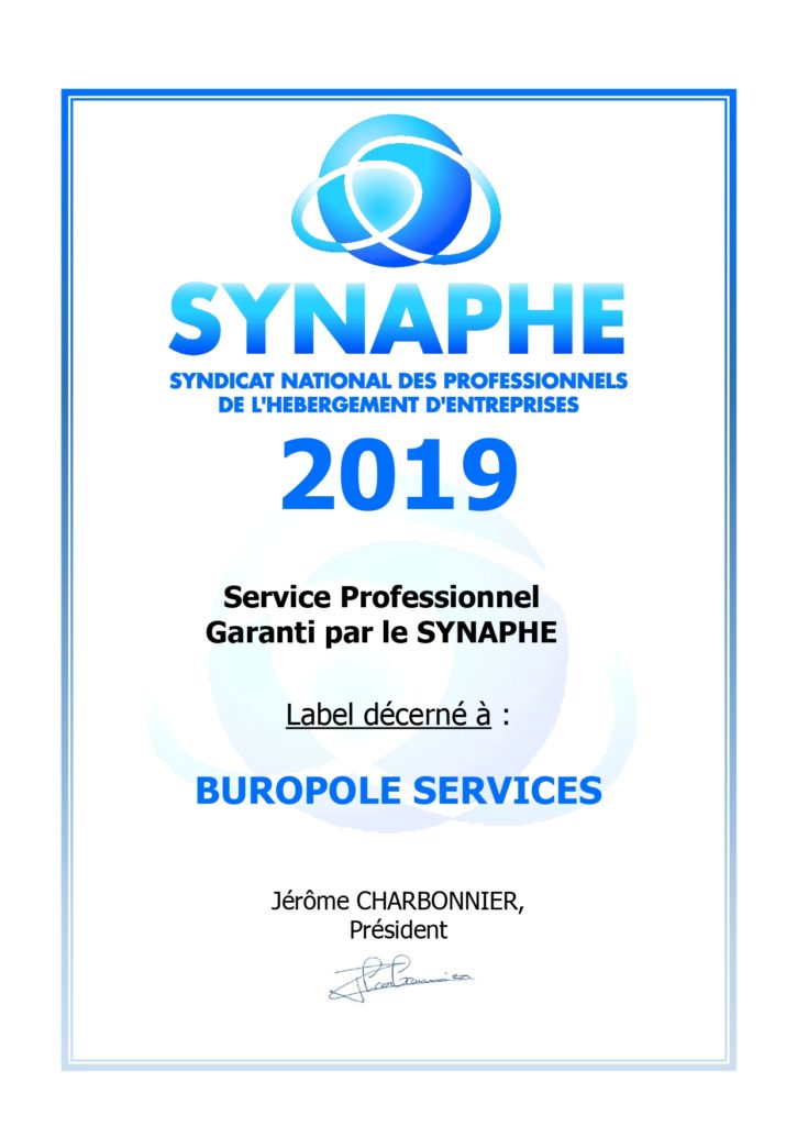 Synaphe label 2019