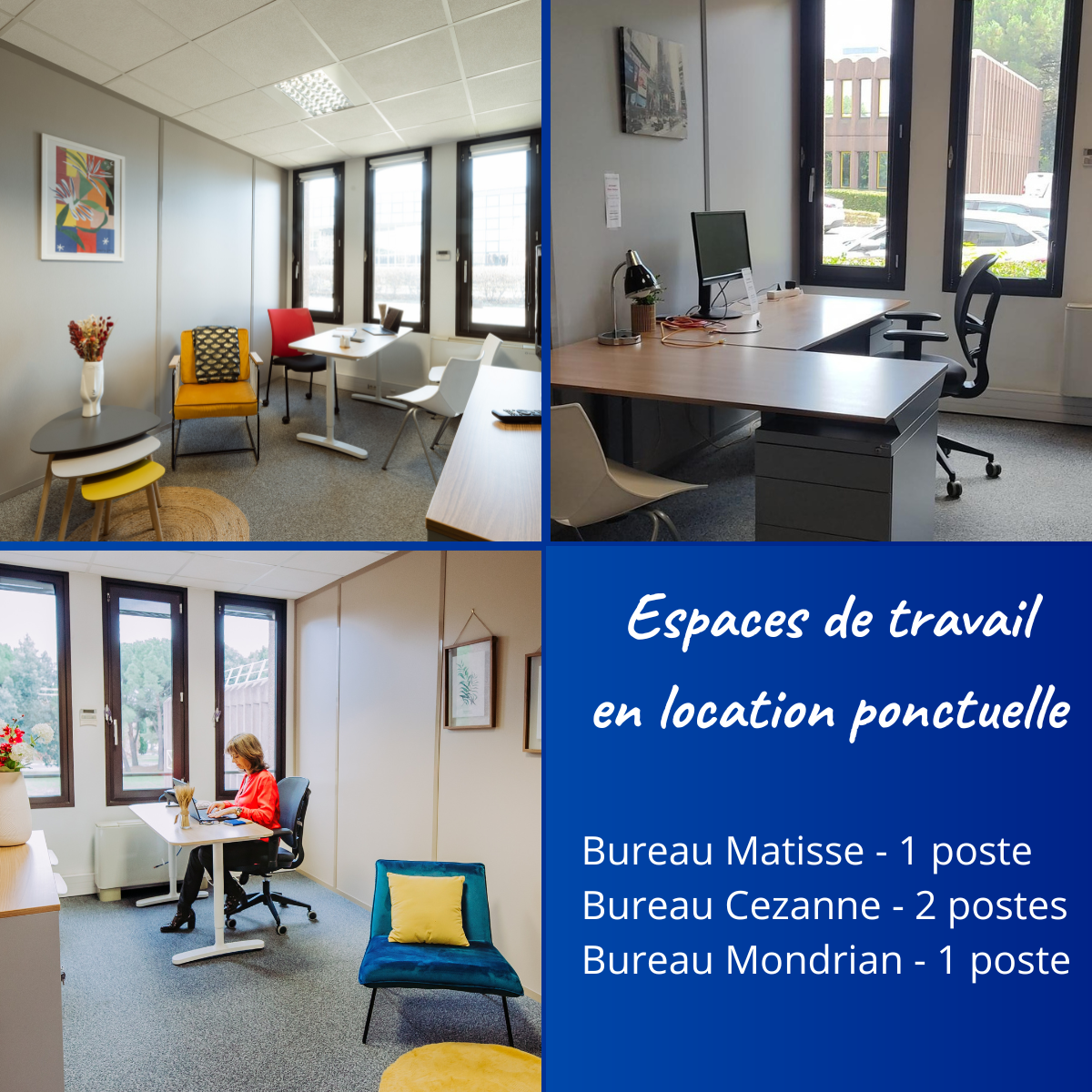 3 bureaux ponctuels